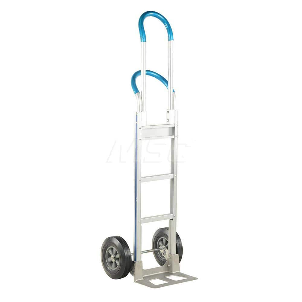 Aluminum Hand Truck: 500 lb Capacity, 20″ Wide, 18-1/2″ Deep, 62-13/16″ High 10″ Wheels