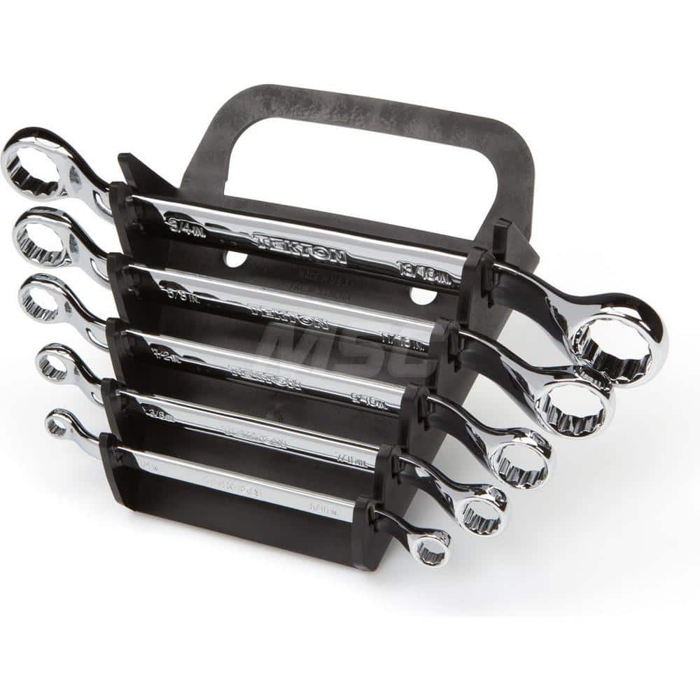 Wrench Set: 5 Pc, Inch Chrome-Plated