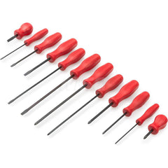 Screwdriver Set: 12 Pc, Phillips & Slotted