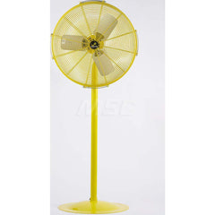 Industrial Circulation Fan: 30″ Dia, 5,354 CFM 115V, 1/4 hp, 1 Phase, 2 Speed, Pedestal Stand Mount