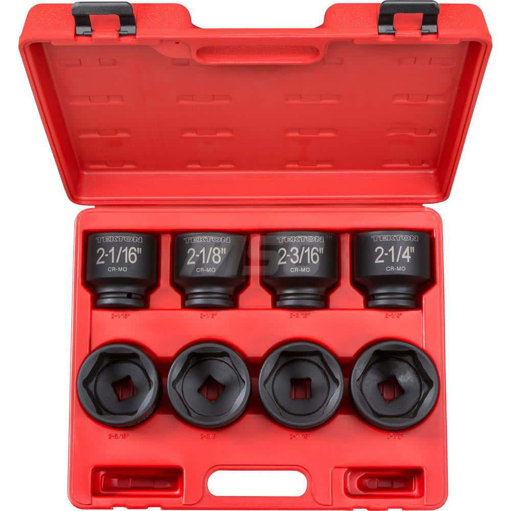 Socket Set: 3/4″ Drive 2-1/16 to 2-1/2″ Socket, 6 Point