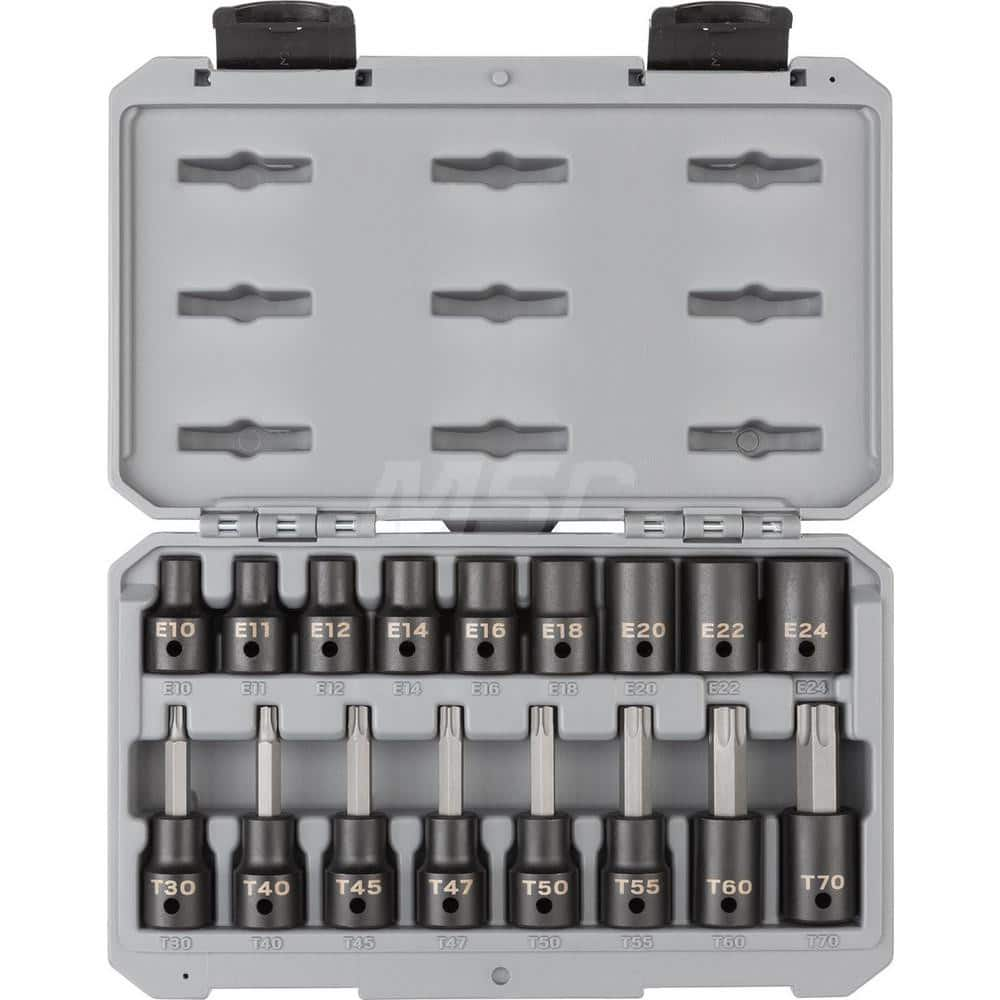 Socket Set: 1/2″ Drive 6 Point