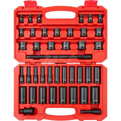 Socket Set: 3/8″ Drive 6 to 24 mm Socket, 6 Point