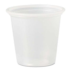 DART - Polystyrene Portion Cups, 1 1/4 oz, Translucent, 2500/Carton - Makers Industrial Supply