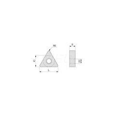 Turning Insert:  TNMG331SF AH630,  Solid Carbide TiAlN Finish,  Neutral,  3/8″ Inscribed Circle,  0.0160″ Corner Radius,  60.0 &deg N/A Triangle,  Series  TNMG