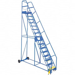 Vestil - 196" High 350 Lb Capacity 16 Step Ladder - Makers Industrial Supply