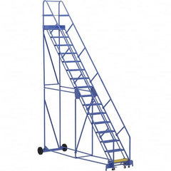 Vestil - 196" High 350 Lb Capacity 16 Step Ladder - Makers Industrial Supply