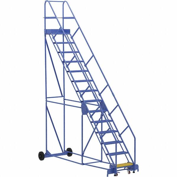 Vestil - 176" High 350 Lb Capacity 14 Step Ladder - Makers Industrial Supply