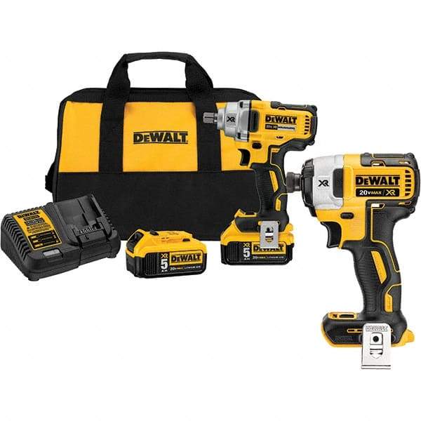 DeWALT - Cordless Impact Wrenches & Ratchets Voltage: 20.0 Drive Size (Inch): 1/2 - Makers Industrial Supply