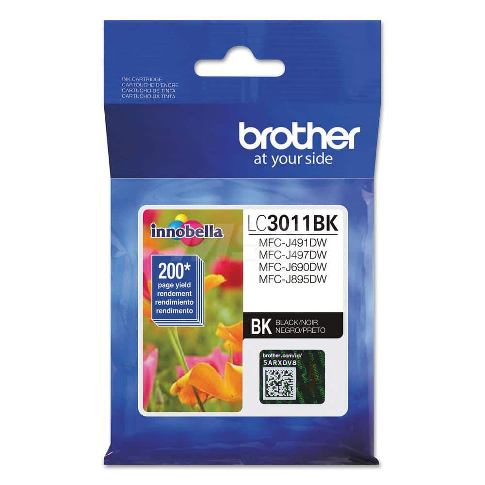 Brother - Office Machine Supplies & Accessories; Office Machine/Equipment Accessory Type: Ink Cartridge ; For Use With: MFC-J491DW; MFC-J497DW; MFC-J690DW; MFC-J895DW ; Color: Black - Exact Industrial Supply