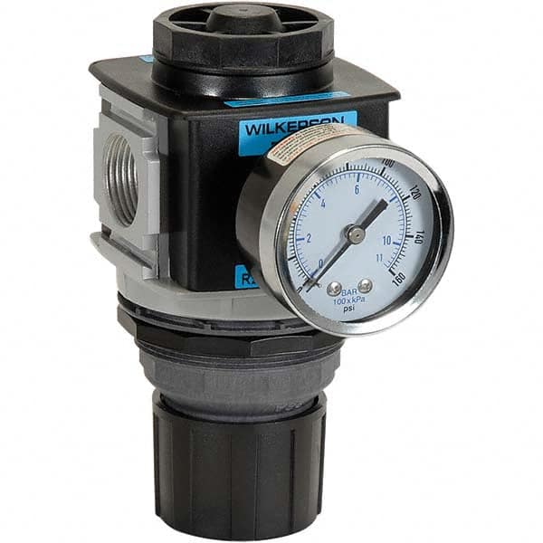 Compressed Air Regulator: 3/8″ NPT, 300 Max psi, Standard 228 CFM