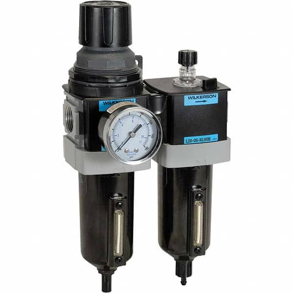 Wilkerson - Filter, Regulator & Lubricator (FRL) Units Configuration: 2 Pc. Filter/Regulator-Lubricator Body Type: Standard - Makers Industrial Supply