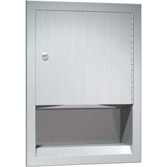 ASI-American Specialties, Inc. - Manual, Stainless Steel Paper Towel Dispenser - 350 C-Fold or 475 Multi-Fold, Silver - Makers Industrial Supply