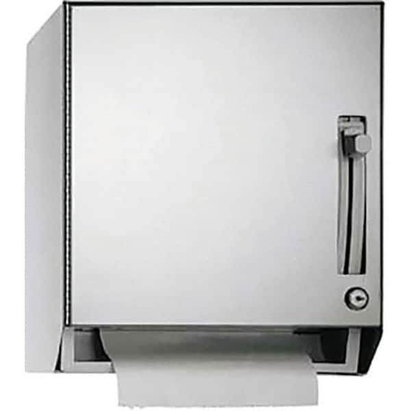 ASI-American Specialties, Inc. - Manual, Stainless Steel Paper Towel Dispenser - 1 Roll with Stub or 1 Roll 8" or 1 Roll 9", Silver - Makers Industrial Supply