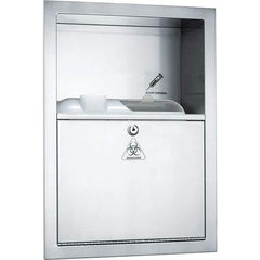 ASI-American Specialties, Inc. - Sharps Container Cabinets : Surface Mounted Color: Silver - Makers Industrial Supply