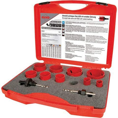 Rothenberger - Hole Saw Kits Minimum Saw Diameter (Inch): 3/4 Maximum Saw Diameter (Inch): 2-1/2 - Makers Industrial Supply