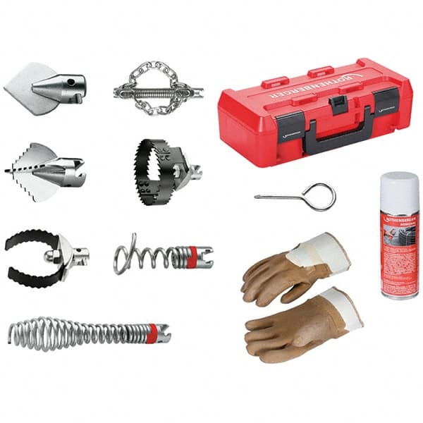 Rothenberger - Drain Cleaning Machine Cutters & Accessories Type: Tool Kit for Drain Cleaner For Use With Machines: Rothenberger R600 Drain Cleaner - Makers Industrial Supply