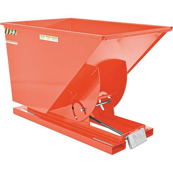 Vestil - Hoppers & Basket Trucks Additional Information: Complies w/OSHA General Industry Rule 29 CFR 1910.178(m)(5)(iii) - allows operator to remain at controls of truck throughout the dumping process - Makers Industrial Supply