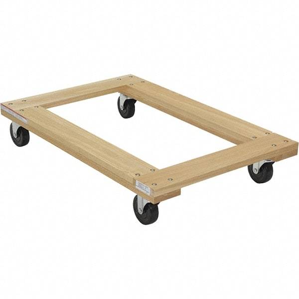 Vestil - 1,200 Lb Capacity Hardwood Dolly - 36" Long x 24" Wide - Makers Industrial Supply