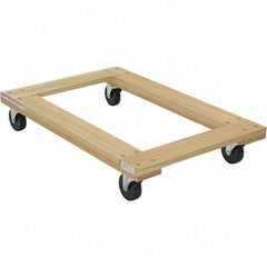 Vestil - 1,200 Lb Capacity Hardwood Dolly - 36" Long x 24" Wide - Makers Industrial Supply