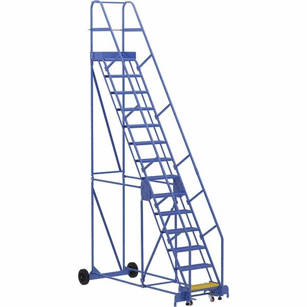 Vestil - 176" High 350 Lb Capacity 14 Step Ladder - Makers Industrial Supply