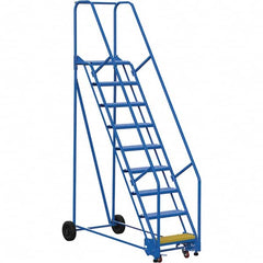 Vestil - 120" High 350 Lb Capacity 9 Step Ladder - Makers Industrial Supply