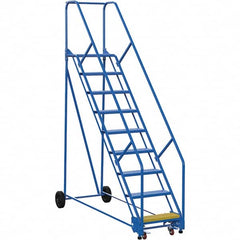 Vestil - 120" High 350 Lb Capacity 9 Step Ladder - Makers Industrial Supply