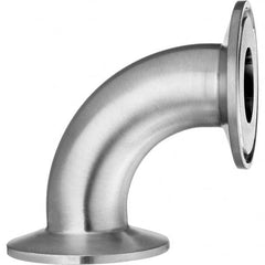 Value Collection - Sanitary Stainless Steel Pipe Fittings Type: 90 Elbow Style: Quick-Clamp - Makers Industrial Supply