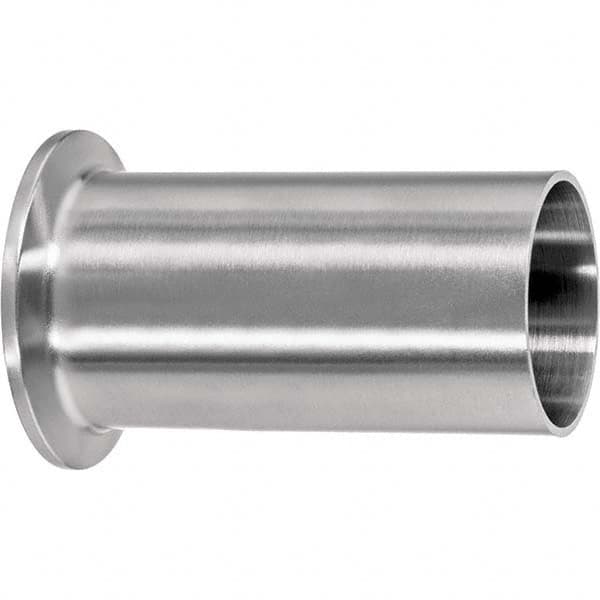 Value Collection - Sanitary Stainless Steel Pipe Fittings Type: Long Ferrule Style: Quick-Clamp to Butt Weld - Makers Industrial Supply