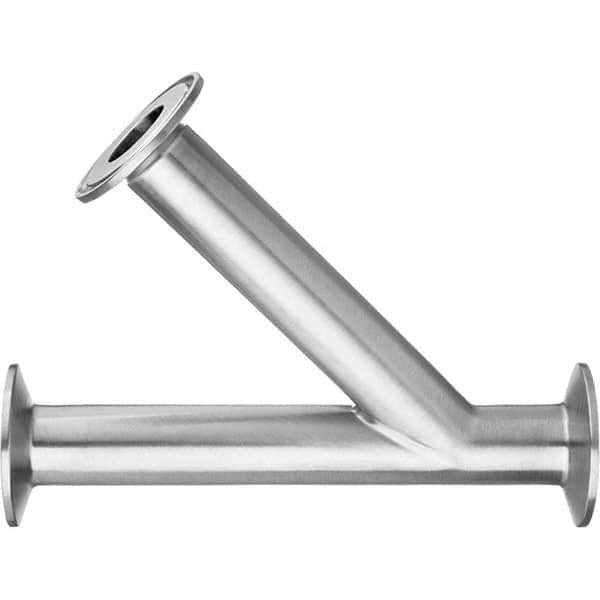 Value Collection - Sanitary Stainless Steel Pipe Fittings Type: 45 Elbow Style: Quick-Clamp - Makers Industrial Supply