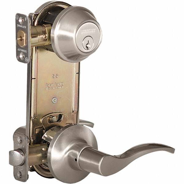 Stanley - Entry Lever Lockset for 1-3/8 to 1-3/4" Thick Doors - Makers Industrial Supply