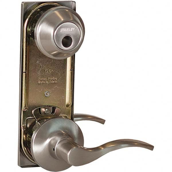 Stanley - Entry Lever Lockset for 1-3/8 to 1-3/4" Thick Doors - Makers Industrial Supply