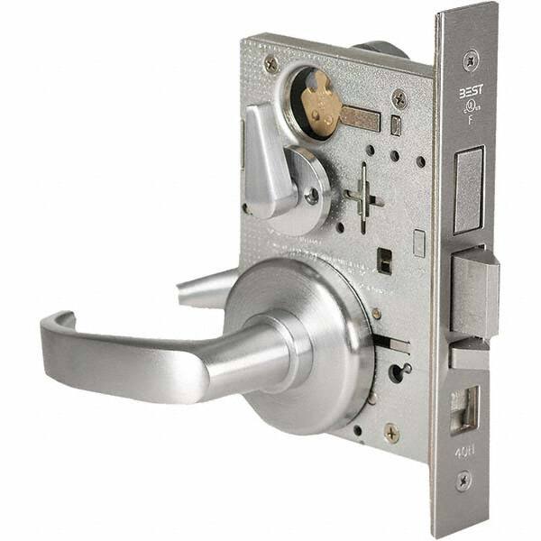 Best - Office Lever Lockset for 1-3/4" Thick Doors - Makers Industrial Supply