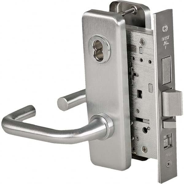 Best - Office Lever Lockset for 1-3/4" Thick Doors - Makers Industrial Supply