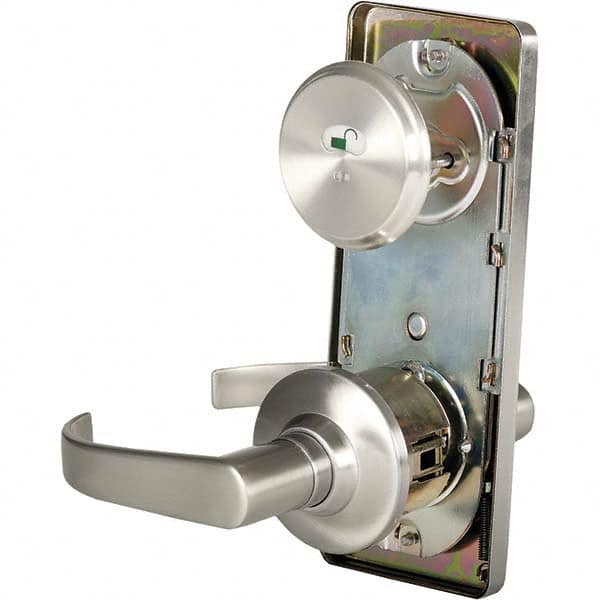 Stanley - Privacy Lever Lockset for 1-3/8 to 1-3/4" Thick Doors - Makers Industrial Supply