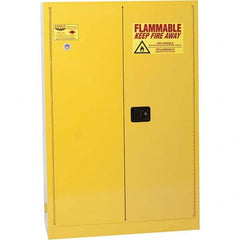 Eagle - Safety Cabinets Hazardous Chemical Type: Flammable and Combustible Liquids Color: Yellow - Makers Industrial Supply