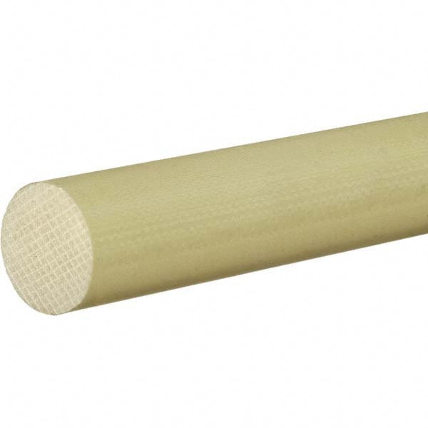 USA Sealing - 1' x 1-1/2" Yellow Garolite (G-10/FR4) Rod - Makers Industrial Supply