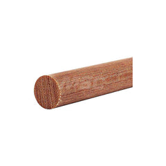 Plastic Rod: Garolite (LE), 2' Long, 1-1/8″ Dia, Brown Rockwell M-100