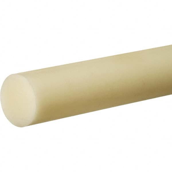 USA Sealing - 3' x 2" Off-White Nylon 6/6 Rod - Makers Industrial Supply