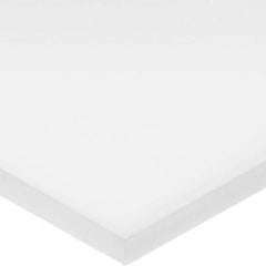 Plastic Bar: Ultra-High-Molecular-Weight Polyethylene, 2-1/2″ Thick, White