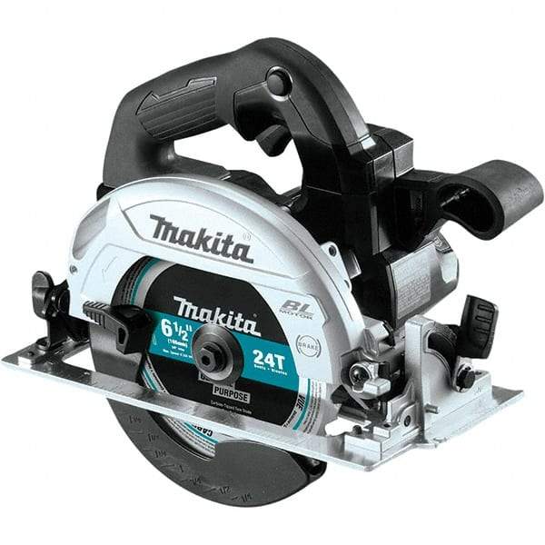 Makita - 18 Volt, 6-1/2" Blade, Cordless Circular Saw - 5,000 RPM, Lithium-Ion Batteries Not Included - Makers Industrial Supply