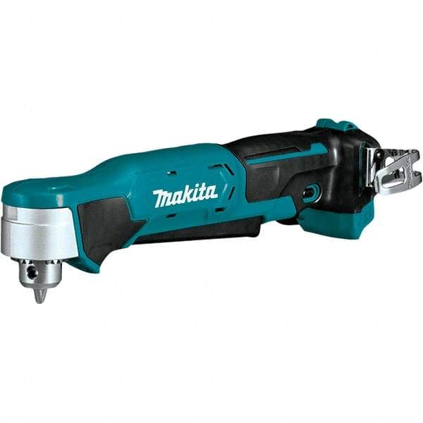 Makita - 12 Volt 3/8" Chuck Right Angle Handle Cordless Drill - 0-1100 RPM, Keyless Chuck, Reversible, Lithium-Ion Batteries Not Included - Makers Industrial Supply