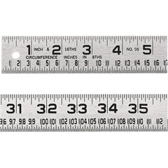 Lufkin - Steel Rules Length (Inch): 36 Graduation Style: Inch - Makers Industrial Supply