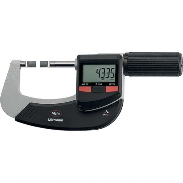 Mahr - Electronic Outside Micrometers Type: Standard Minimum Measurement (Decimal Inch): 3.0000 - Makers Industrial Supply