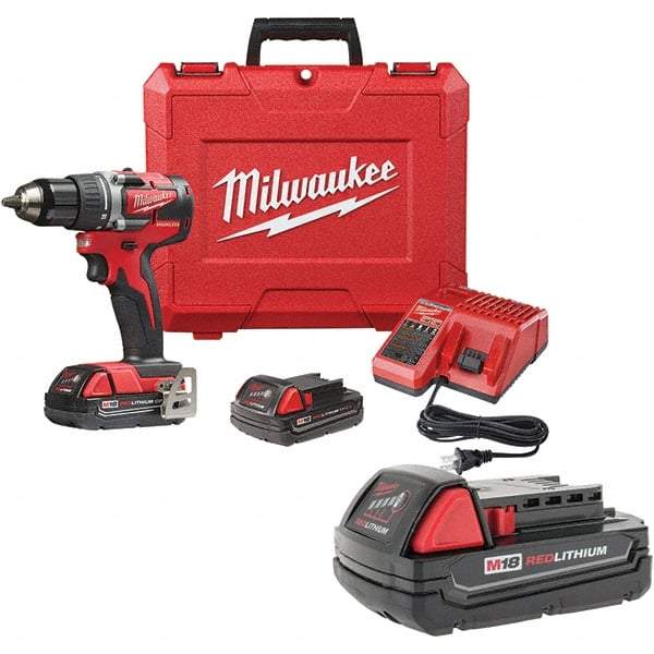 Milwaukee Tool - Cordless Drills Battery Voltage: 18 Battery Chemistry: Lithium-Ion - Makers Industrial Supply