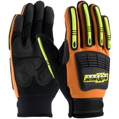 ‎120-5900/L Oil /Gas Gloves - Maximum Safety MOG - Synthetic Leather Palm w/ TPR Protection - Exact Industrial Supply