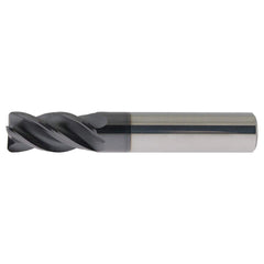 Corner Radius End Mill Head: 5/8″ Dia, 1-1/4″ LOC, 1/8″ Radius, 4 Flutes Solid Carbide, PowerLayer Coated, Series US007