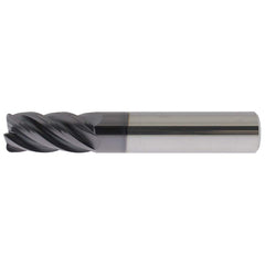 Corner Radius End Mill Head: 3/8″ Dia, 1/2″ LOC, 5 Flutes Solid Carbide, PowerLayer Coated, Series US556