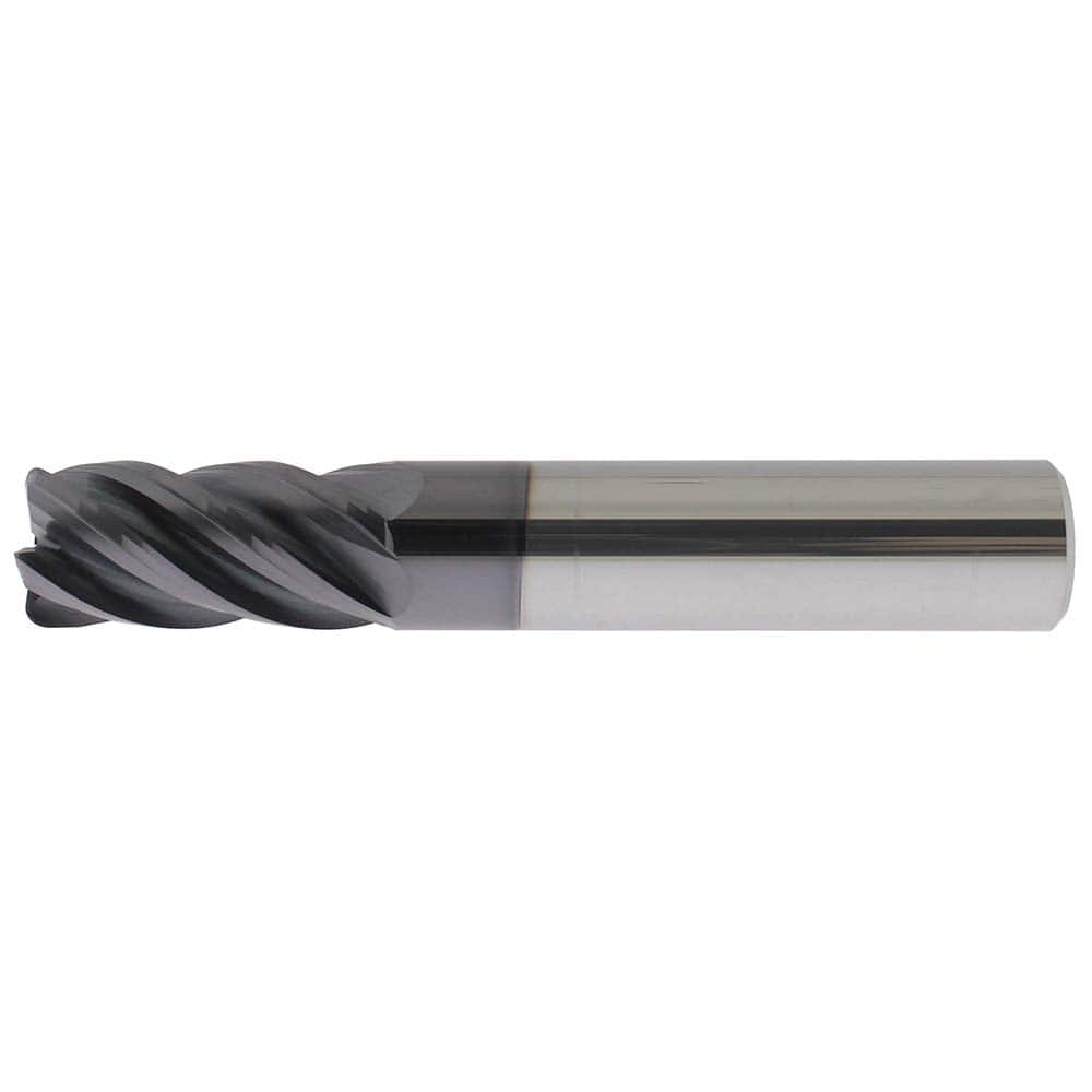 Corner Radius End Mill Head: 1″ Dia, 1-1/4″ LOC, 5 Flutes Solid Carbide, PowerLayer Coated, Series US556