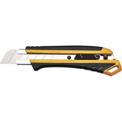 Komelon - Utility Knives, Snap Blades & Box Cutters; Type: Snap Off Knife ; Blade Type: Snap-Off ; Number of Blades Included: 1 ; Handle Material: ABS Plastic ; Color: Yellow ; Number of Points: 6 - Exact Industrial Supply